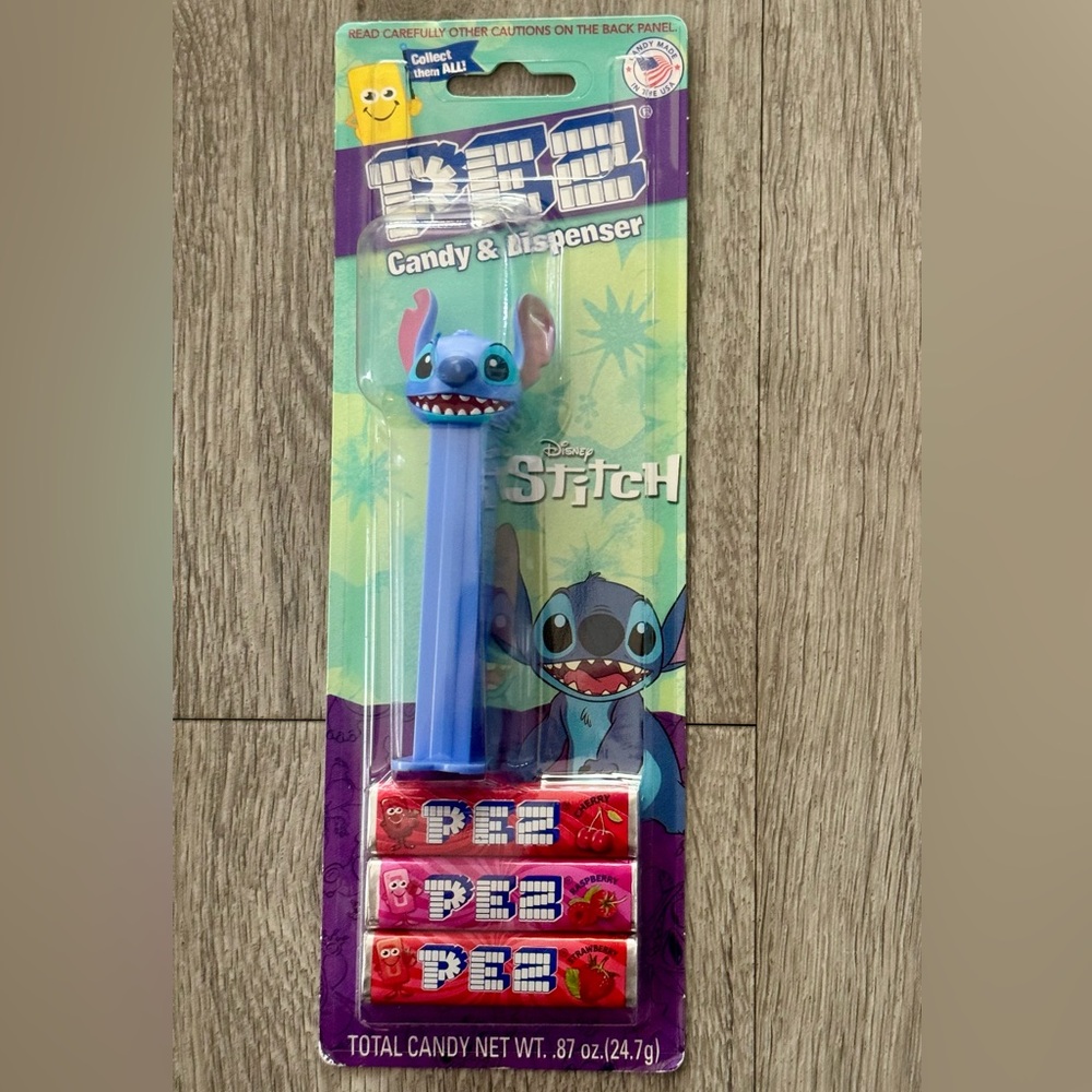 New Disney Stitch PEZ Candy & Dispenser